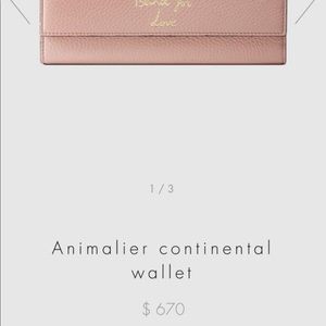Gucci baby pink wallet
